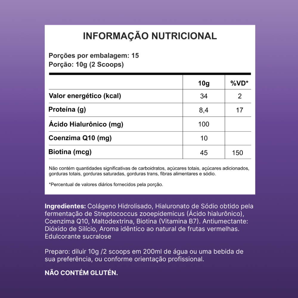 Tabela Nutricional